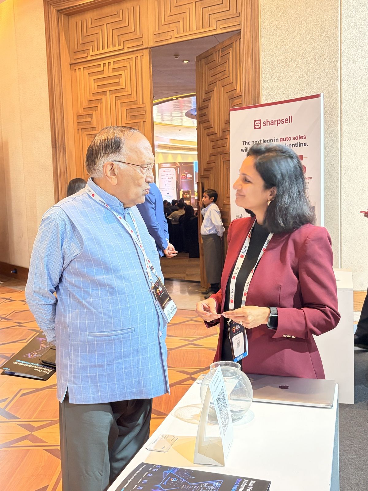 A one-to-one conversation at the xMatix stall counter